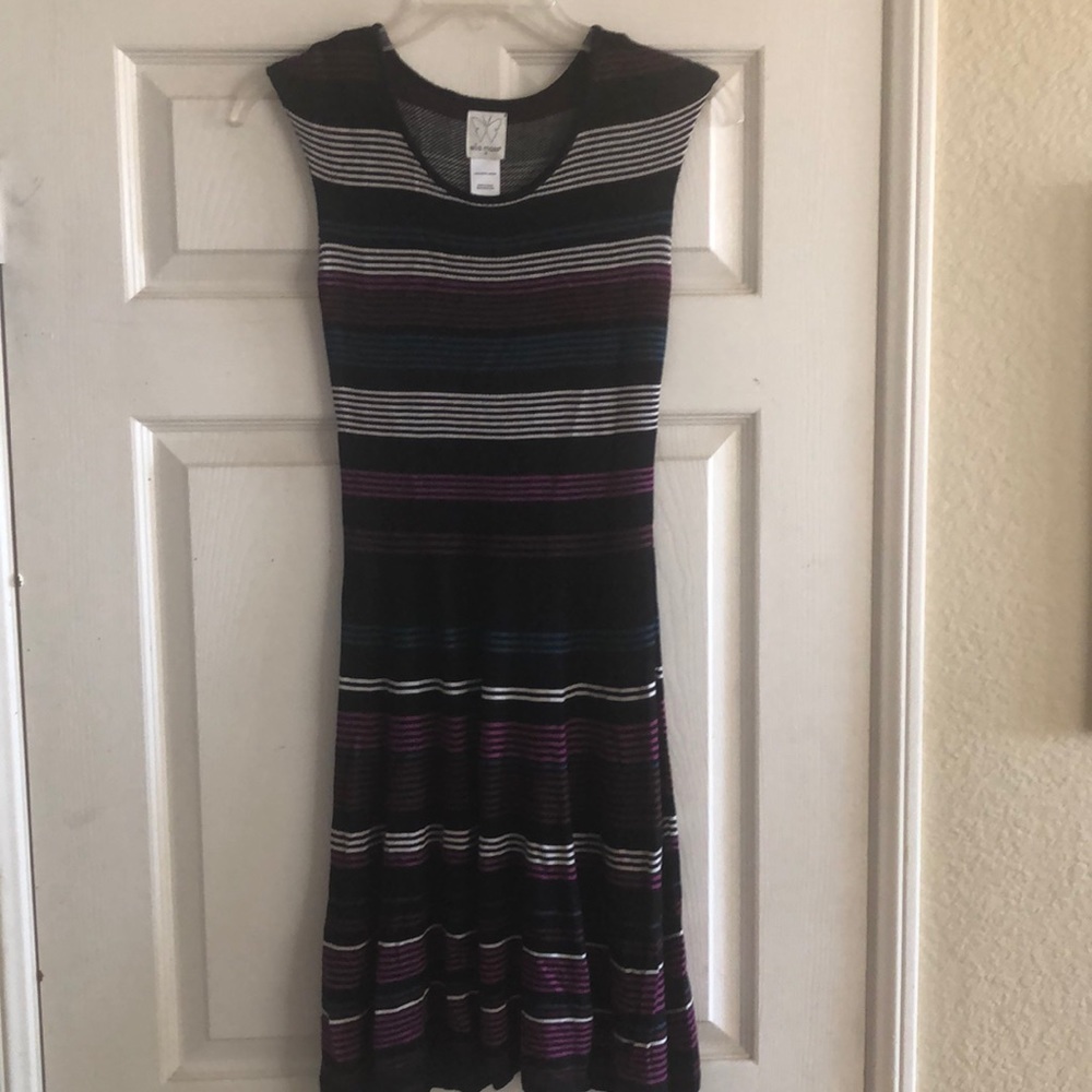 Ella Moss Girls Sz 14 Striped Knit Dress
